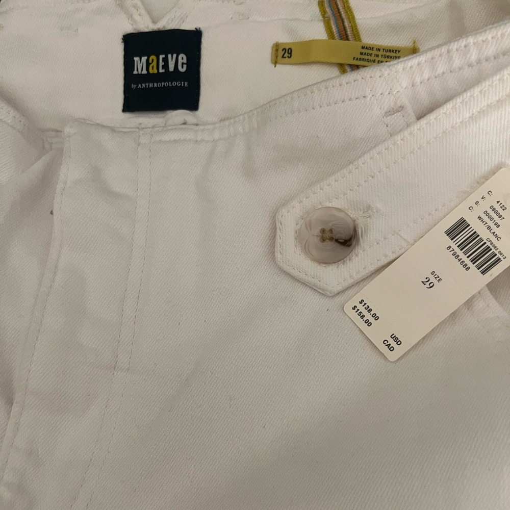 Anthro MAEVE CROPPED EX HIGH-RISE WIDE-LEG JEANS. Size 29. NWT. - Picture 4 of 4
